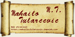 Mahailo Tularčević vizit kartica